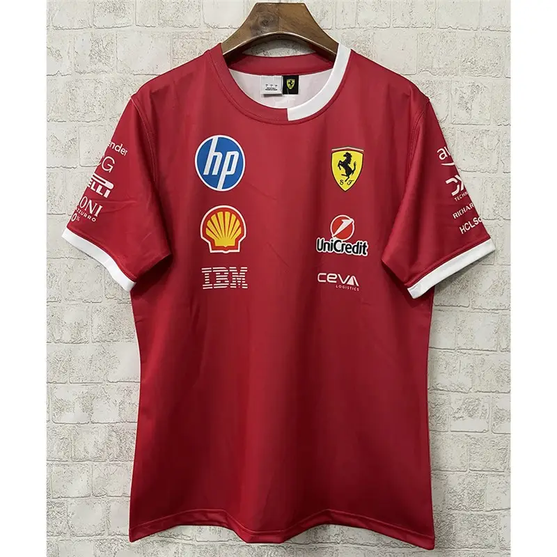 New F1 Racing Suit Ferrari Mercedes-Benz Mclaren Short-Sleeved T-Shirt Polo Team
