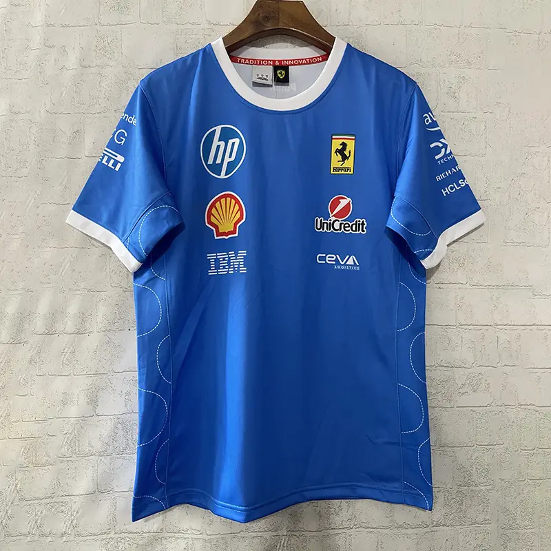 New F1 Racing Suit Ferrari Mercedes-Benz Mclaren Short-Sleeved T-Shirt Polo Team