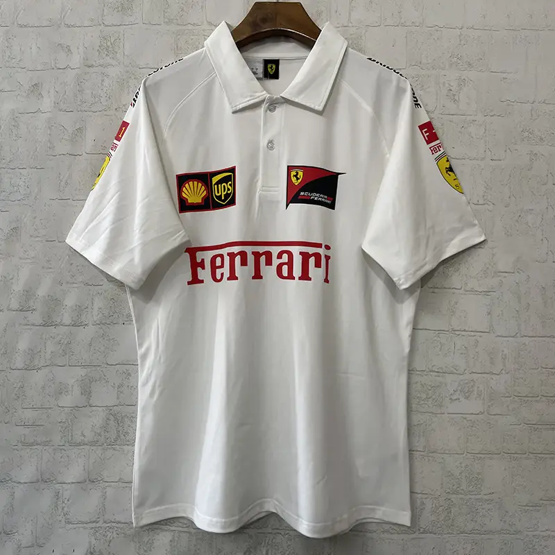 New F1 Racing Suit Ferrari Mercedes-Benz Mclaren Short-Sleeved T-Shirt Polo Team