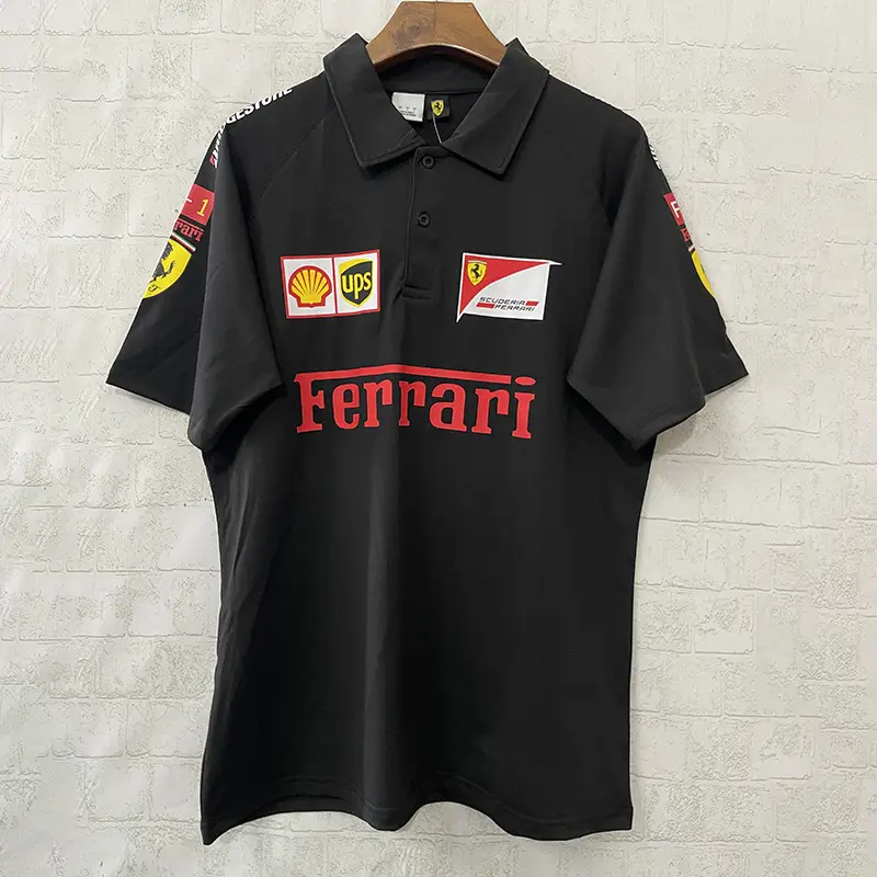 New F1 Racing Suit Ferrari Mercedes-Benz Mclaren Short-Sleeved T-Shirt Polo Team