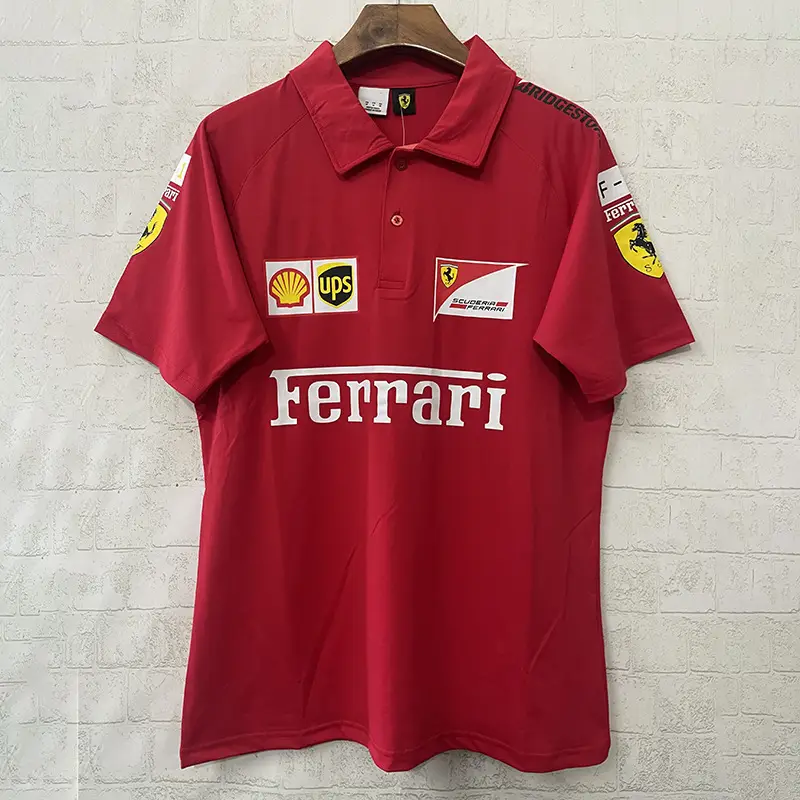 New F1 Racing Suit Ferrari Mercedes-Benz Mclaren Short-Sleeved T-Shirt Polo Team