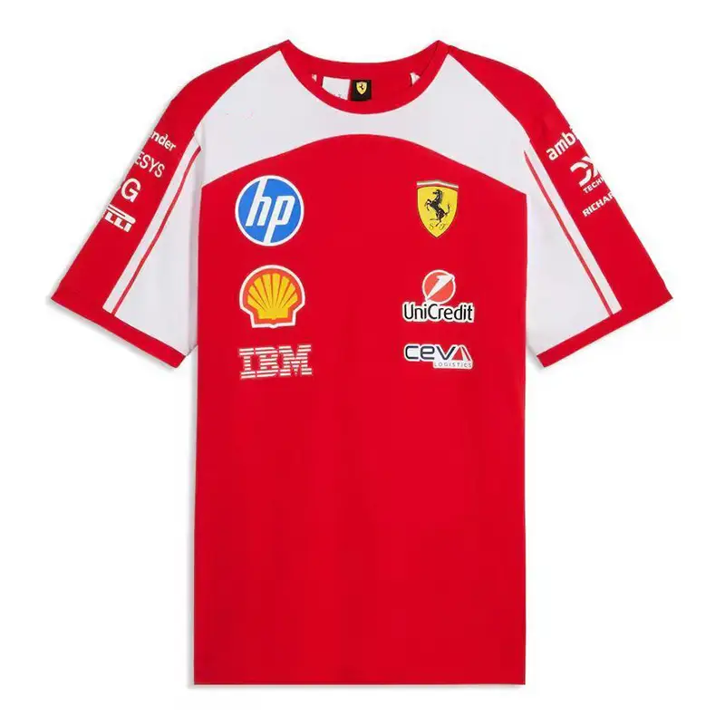 New F1 Racing Suit Ferrari Mercedes-Benz Mclaren Short-Sleeved T-Shirt Polo Team