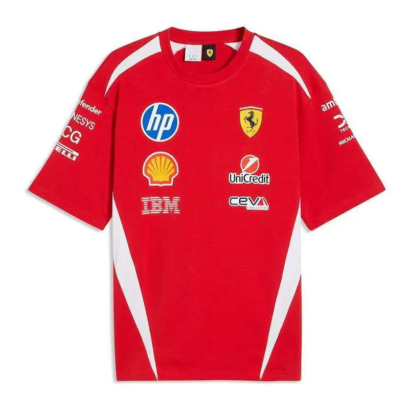 New F1 Racing Suit Ferrari Mercedes-Benz Mclaren Short-Sleeved T-Shirt Polo Team