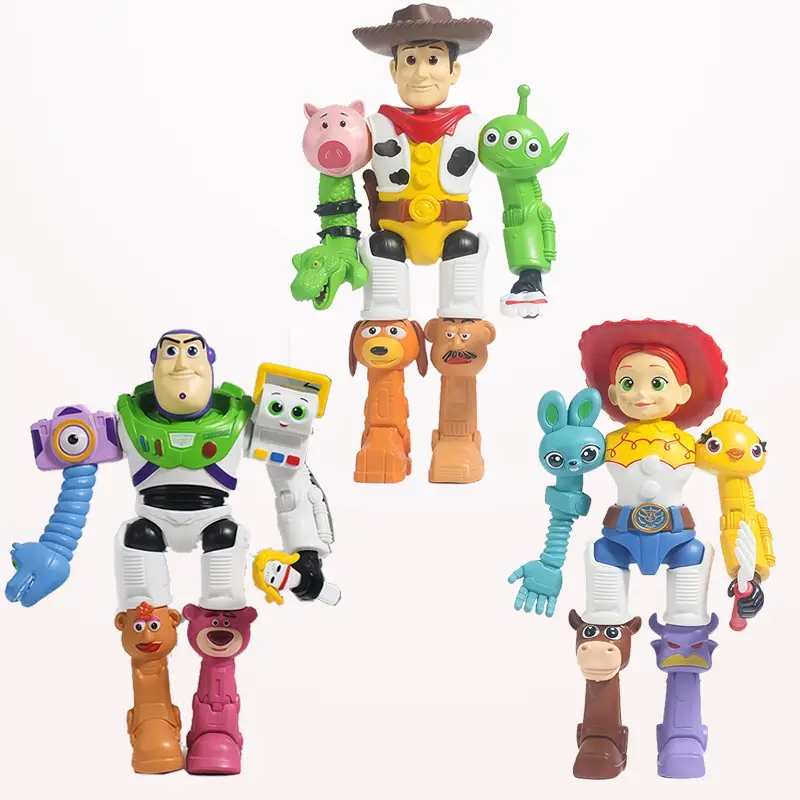 New Product: 2D Anime Figure Toy Story Combination Model Abc, with Movable Limbs, Detachable Parts, and Can Be Posed in Many Different Ways