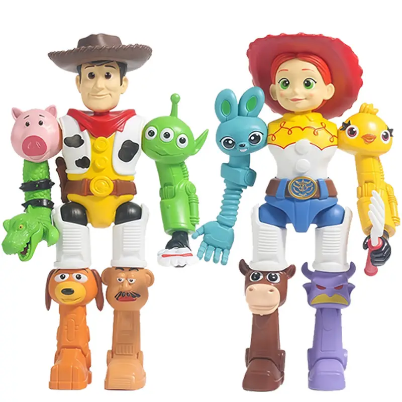 New Product: 2D Anime Figure Toy Story Combination Model Abc, with Movable Limbs, Detachable Parts, and Can Be Posed in Many Different Ways