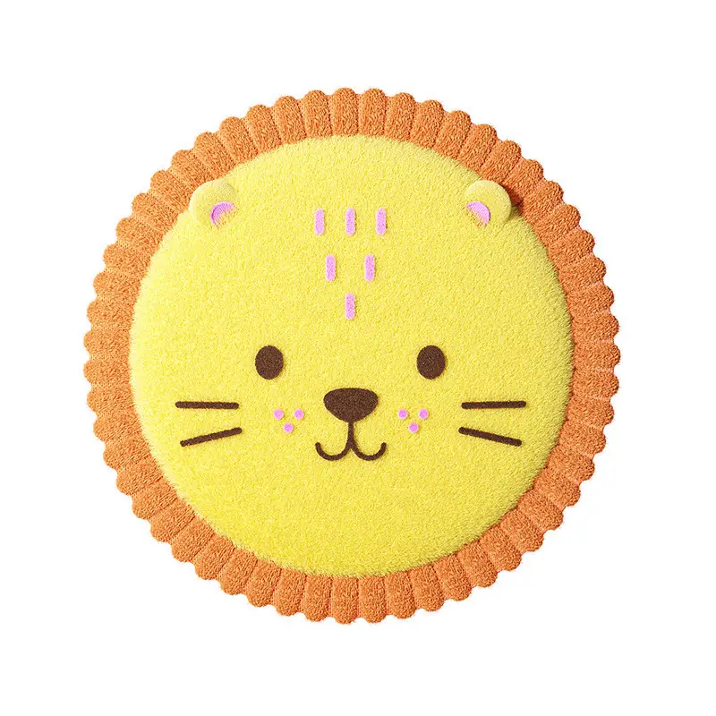 Pet Plush Frisbee Dog Toy with Squeaky Paper Sound, Cute Interactive Teething-Resistant Training Toy