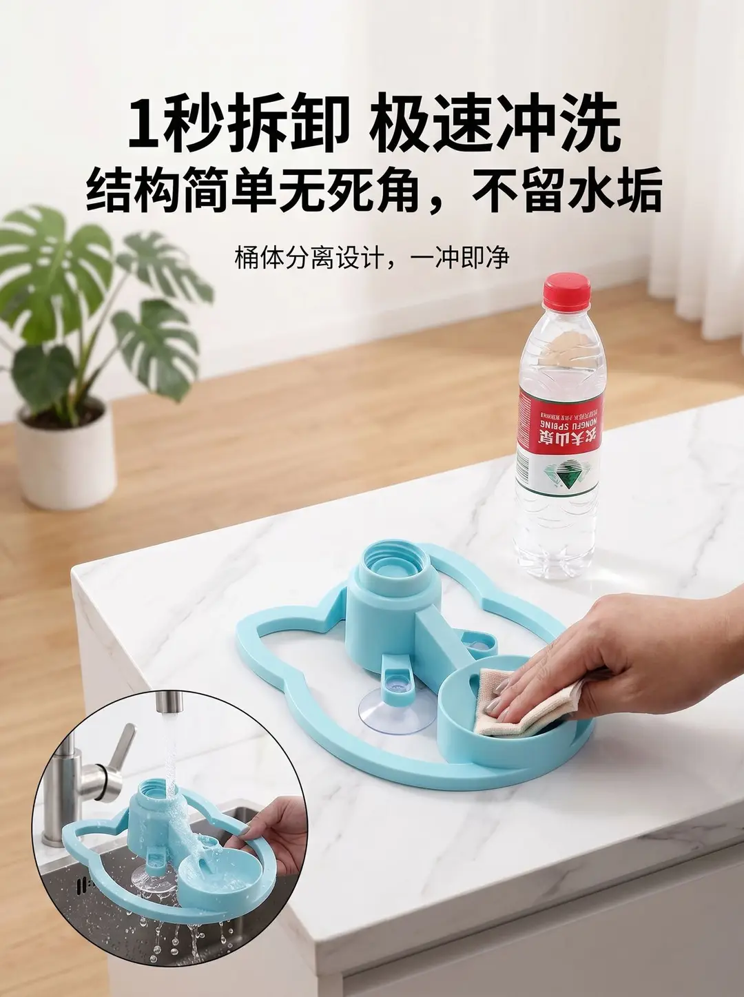 Xiaohongshu's Popular Product: Cat Water Dispenser, Automatic Pet Waterer, No Filter Needed, Non-Electric, Automatic Water Bowl — feature 8