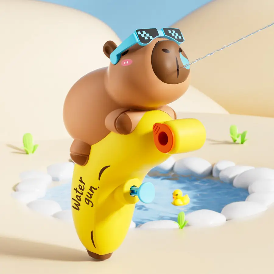 Cartoon Banana Capybara Water Gun Baby Water Gun Toy Summer Swimming Pool Bathing and Playing in the Water Children's Water Gun Toy