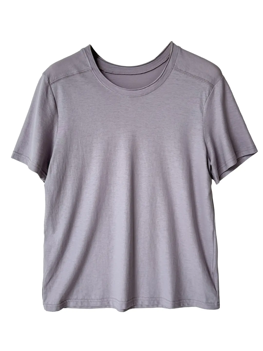 Luxi Korean-Style Versatile Straight-Shoulder Loose T-Shirt for Women 2026 Summer New Slim-Fit Commuter Short-Sleeve Top 21057