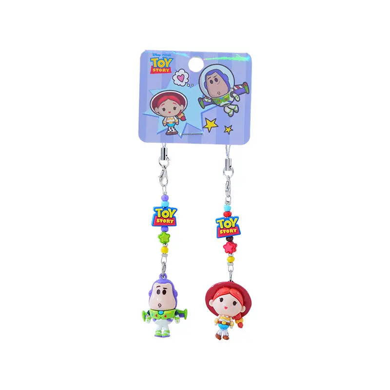 Authentic Toy Story Series Beaded Cute Keychain Pendant Creative Exquisite Bag Decoration Student Gift
