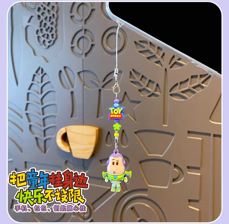 Authentic Toy Story Series Beaded Cute Keychain Pendant Creative Exquisite Bag Decoration Student Gift — feature 12