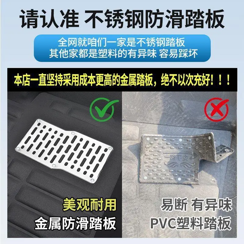 Suitable for Car Floor Mats for Chery Tiggo 3, Tiggo 5, Tiggo 7, Tiggo 8, Single Piece for Driver and Passenger, Waterproof and Wear-Resistant for the Entire Vehicle