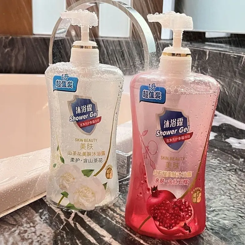 【Direct from Manufacturer】Large Capacity 1000ml Camellia Shower Gel with Red Pomegranate Long-Lasting Fragrance Wholesale — feature 3