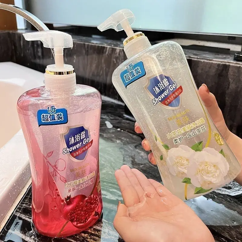 【Direct from Manufacturer】Large Capacity 1000ml Camellia Shower Gel with Red Pomegranate Long-Lasting Fragrance Wholesale — feature 7