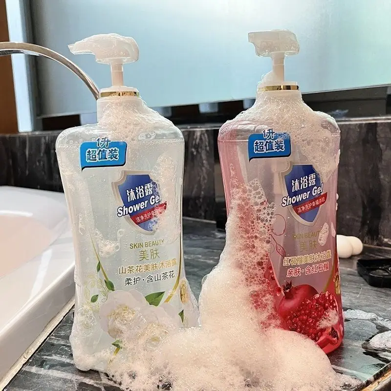 【Direct from Manufacturer】Large Capacity 1000ml Camellia Shower Gel with Red Pomegranate Long-Lasting Fragrance Wholesale — feature 8