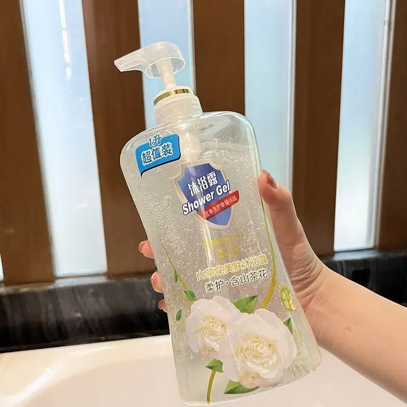 【Direct from Manufacturer】Large Capacity 1000ml Camellia Shower Gel with Red Pomegranate Long-Lasting Fragrance Wholesale