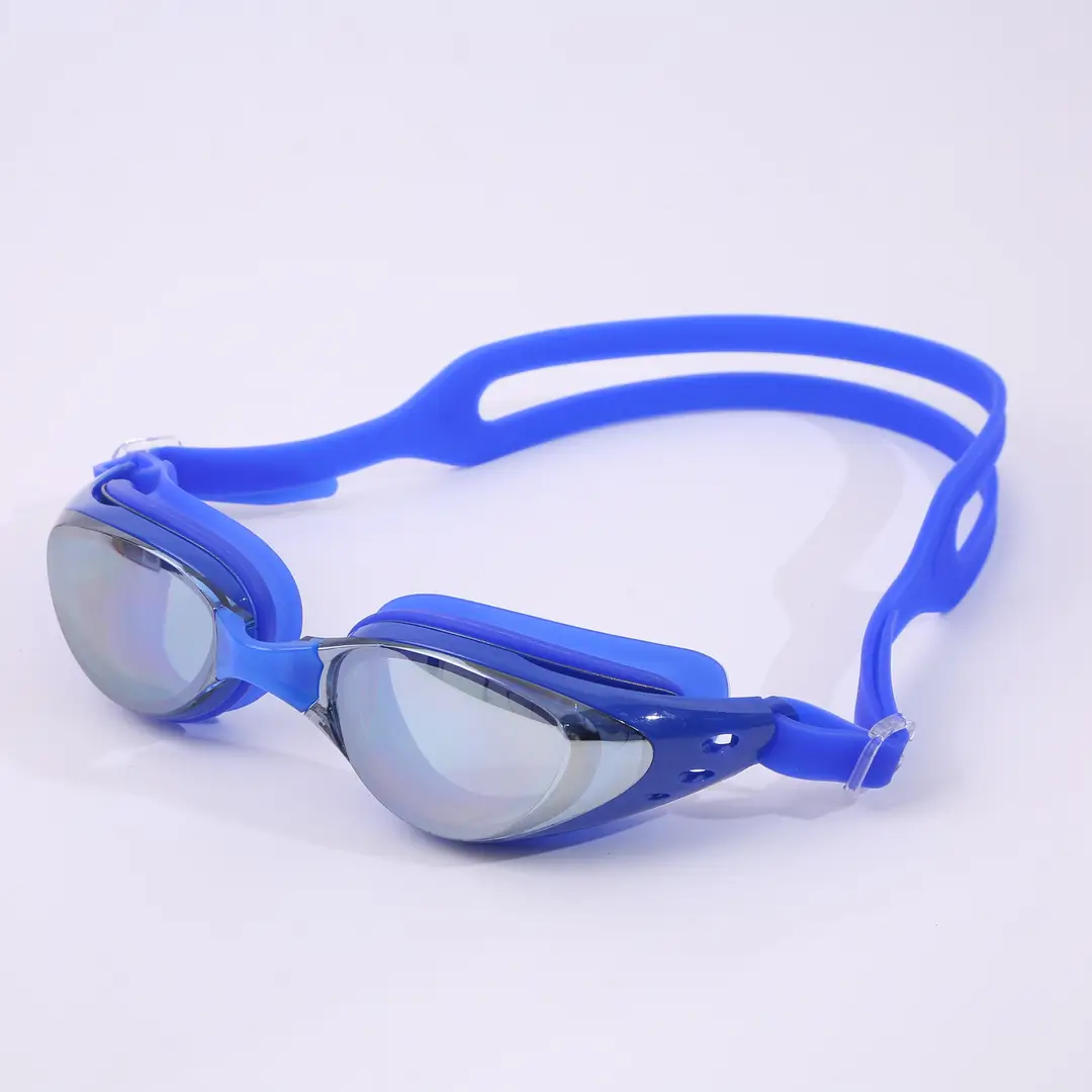 Silicone Electroplated High-Definition Waterproof and Anti-Fog Adult High-Definition Men's and Women's Myopia Large-Frame Swimming Goggles Professional Equipment