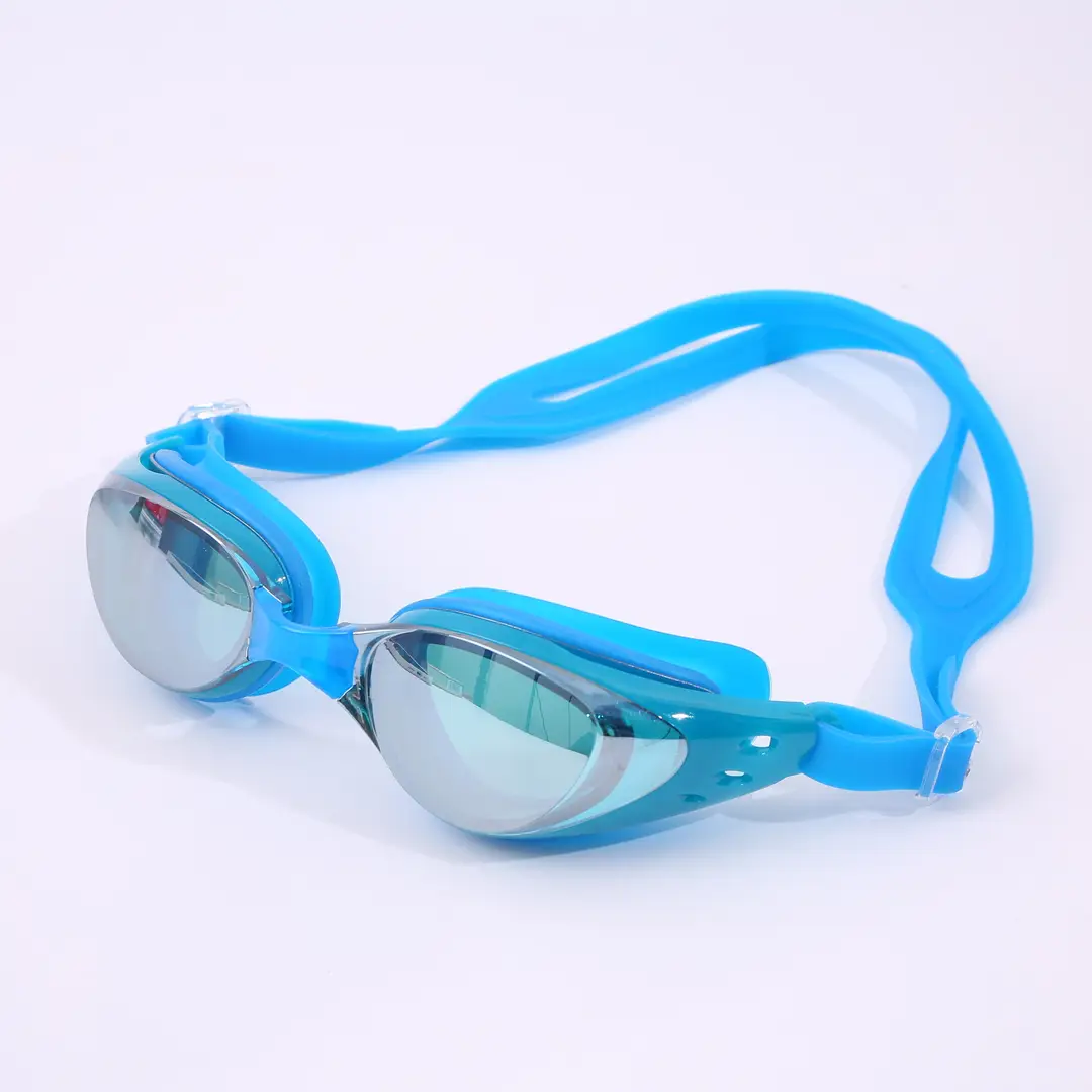 Silicone Electroplated High-Definition Waterproof and Anti-Fog Adult High-Definition Men's and Women's Myopia Large-Frame Swimming Goggles Professional Equipment
