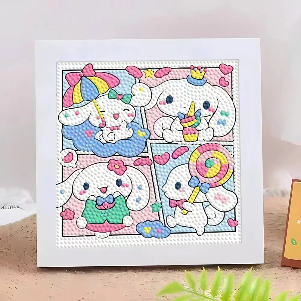 Star People Diamond Painting DIY Handmade Material Package Kidsren's Cartoon Cute Educational Decorative Ornaments with Photo Frame — feature 10