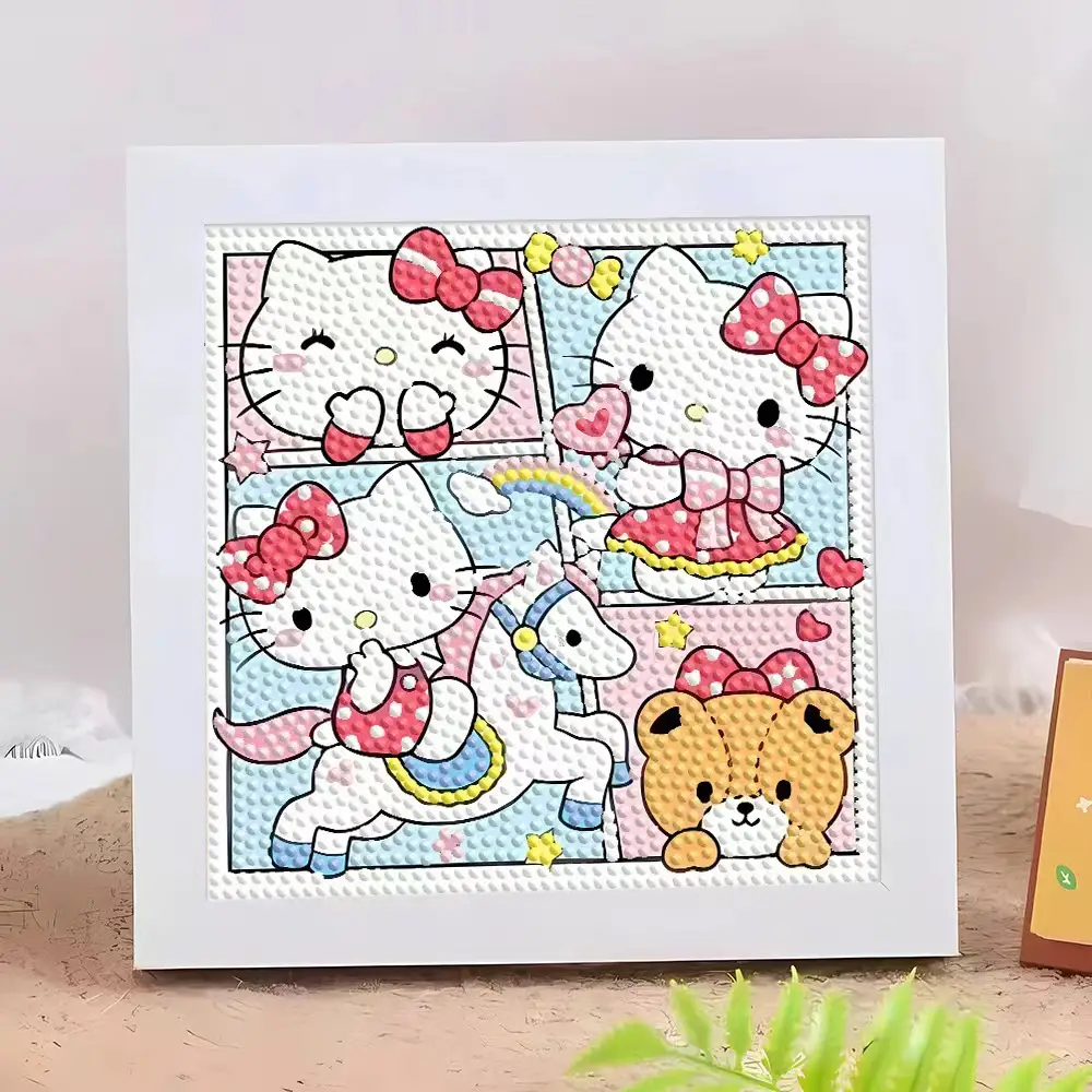 Star People Diamond Painting DIY Handmade Material Package Kidsren's Cartoon Cute Educational Decorative Ornaments with Photo Frame — feature 11