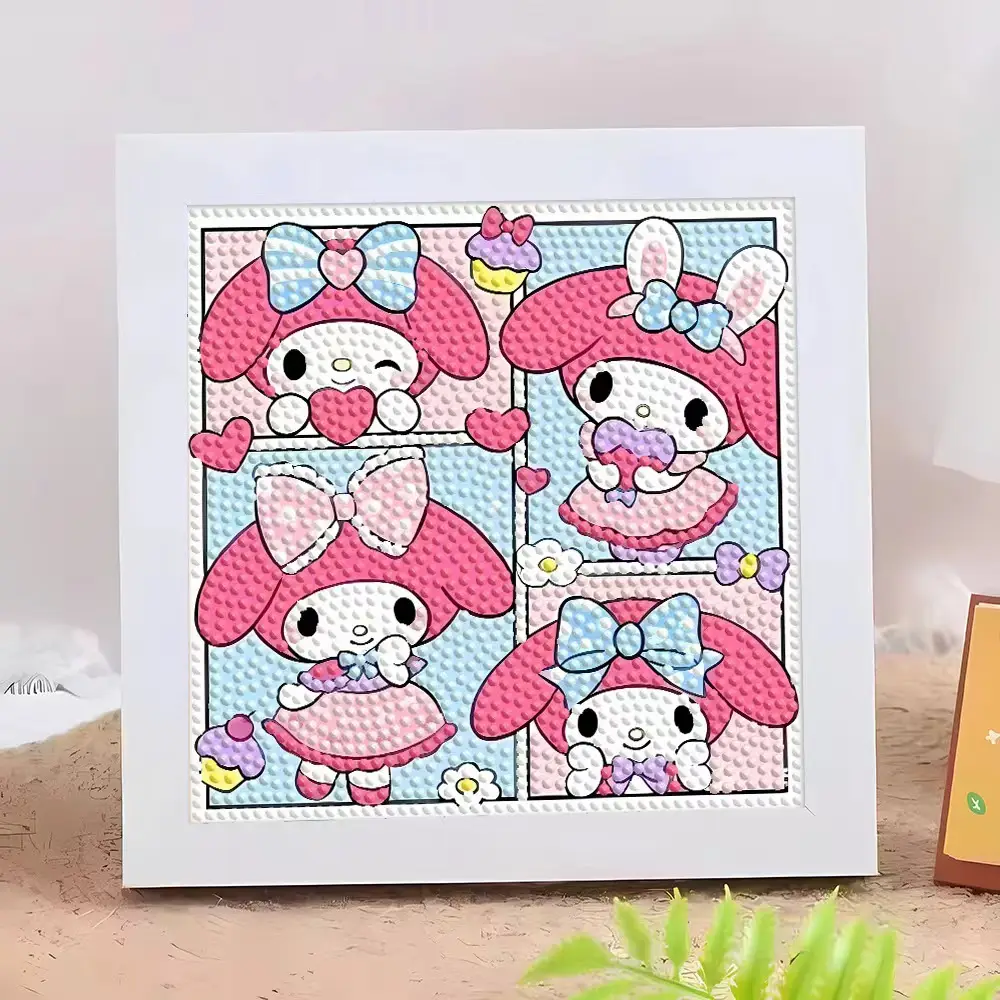 Star People Diamond Painting DIY Handmade Material Package Kidsren's Cartoon Cute Educational Decorative Ornaments with Photo Frame — feature 12