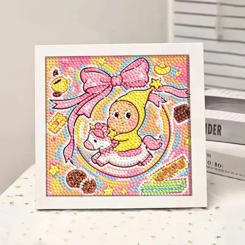 Star People Diamond Painting DIY Handmade Material Package Kidsren's Cartoon Cute Educational Decorative Ornaments with Photo Frame — feature 17