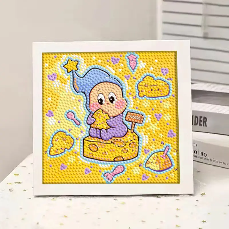 Star People Diamond Painting DIY Handmade Material Package Kidsren's Cartoon Cute Educational Decorative Ornaments with Photo Frame — feature 18