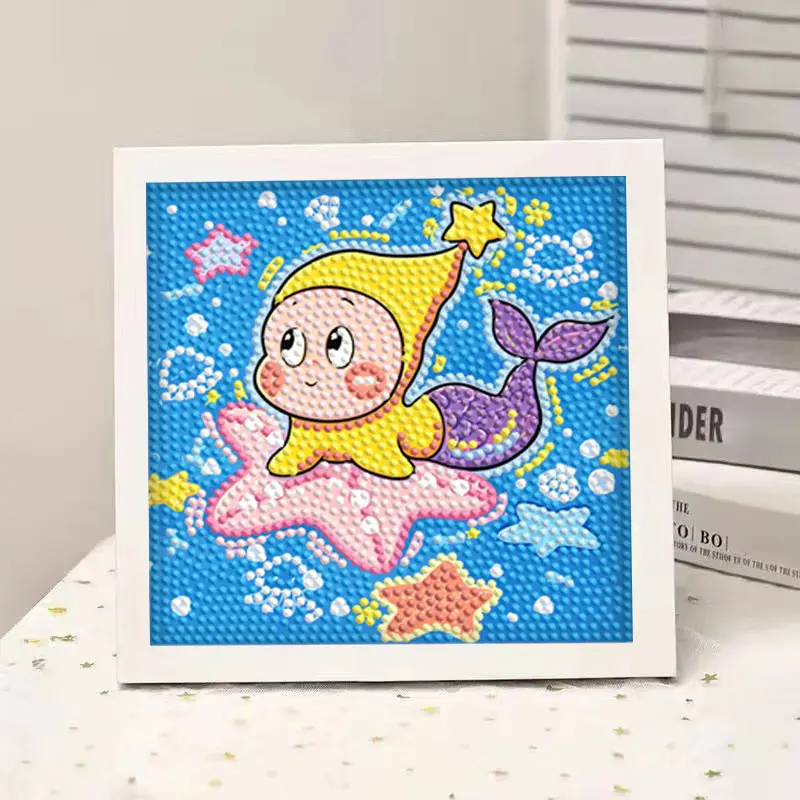 Star People Diamond Painting DIY Handmade Material Package Kidsren's Cartoon Cute Educational Decorative Ornaments with Photo Frame — feature 20