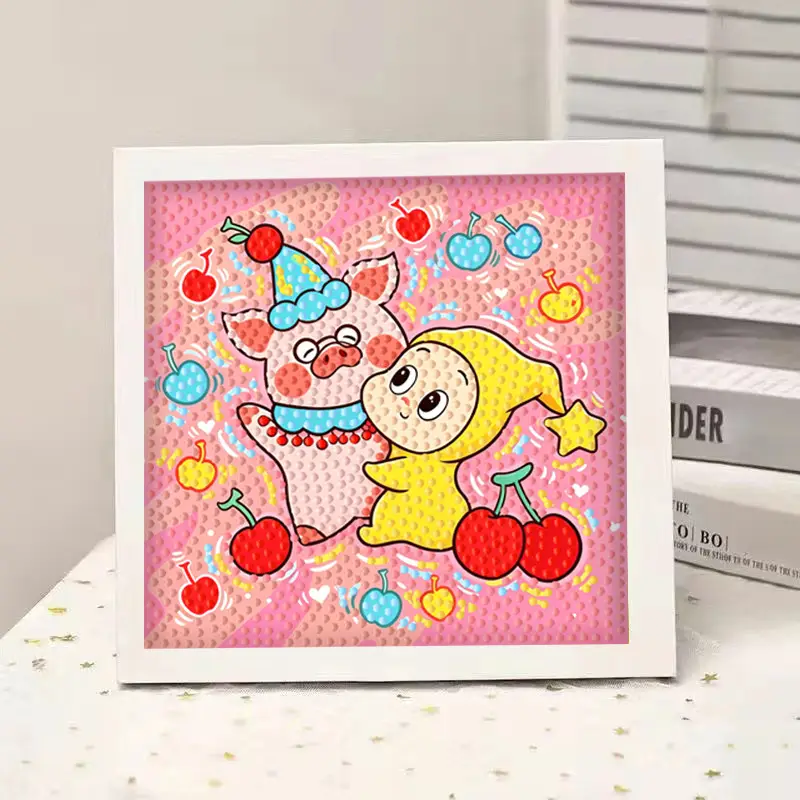 Star People Diamond Painting DIY Handmade Material Package Kidsren's Cartoon Cute Educational Decorative Ornaments with Photo Frame — feature 23