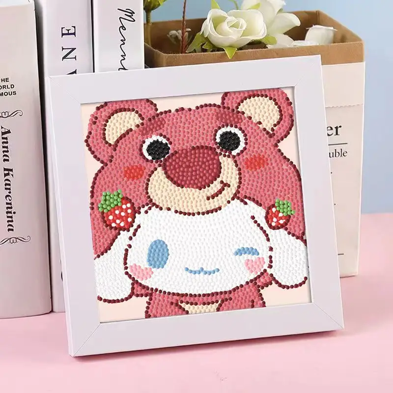 Star People Diamond Painting DIY Handmade Material Package Kidsren's Cartoon Cute Educational Decorative Ornaments with Photo Frame — feature 9