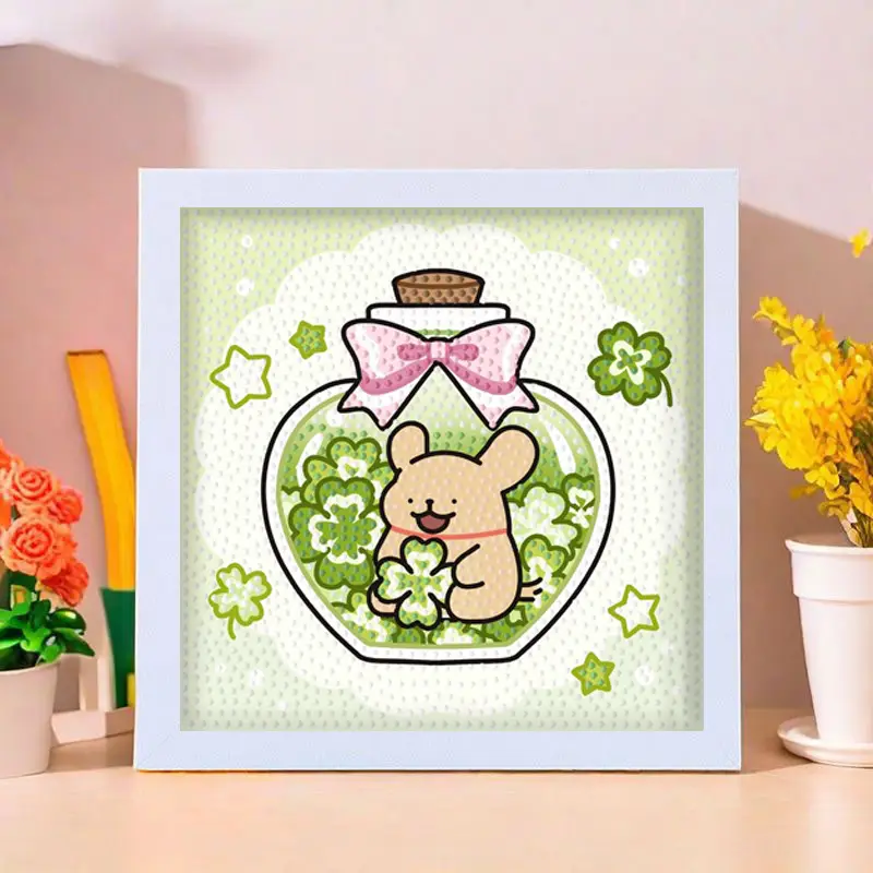 Star People Diamond Painting DIY Handmade Material Package Kidsren's Cartoon Cute Educational Decorative Ornaments with Photo Frame