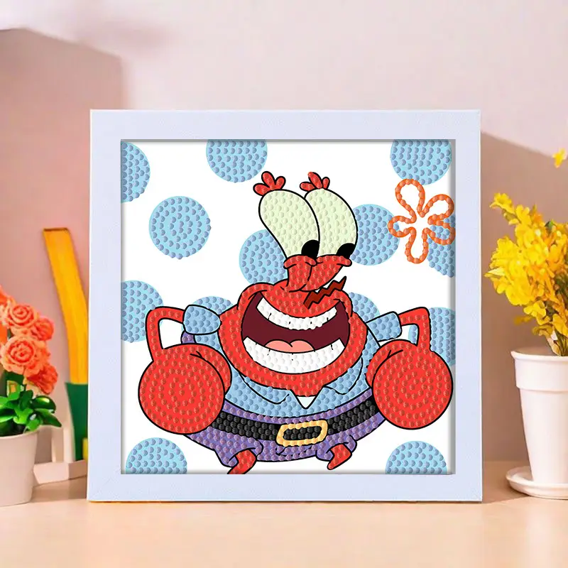 Star People Diamond Painting DIY Handmade Material Package Kidsren's Cartoon Cute Educational Decorative Ornaments with Photo Frame