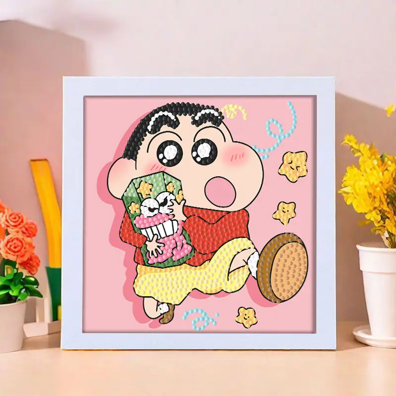 Star People Diamond Painting DIY Handmade Material Package Kidsren's Cartoon Cute Educational Decorative Ornaments with Photo Frame