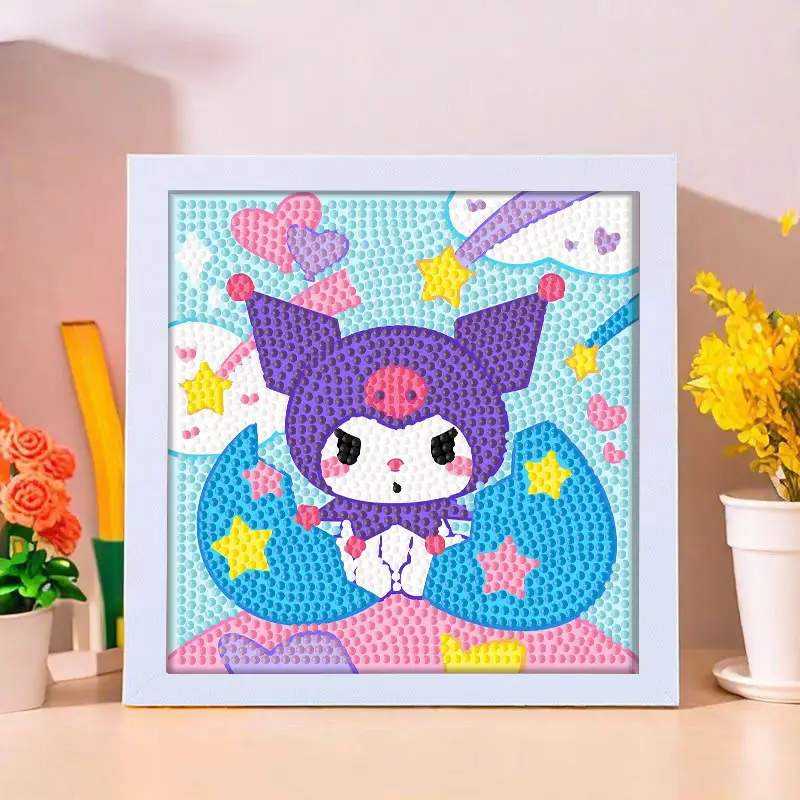 Star People Diamond Painting DIY Handmade Material Package Kidsren's Cartoon Cute Educational Decorative Ornaments with Photo Frame