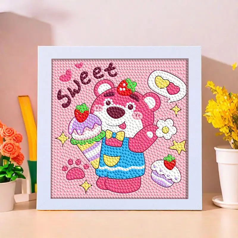 Star People Diamond Painting DIY Handmade Material Package Kidsren's Cartoon Cute Educational Decorative Ornaments with Photo Frame