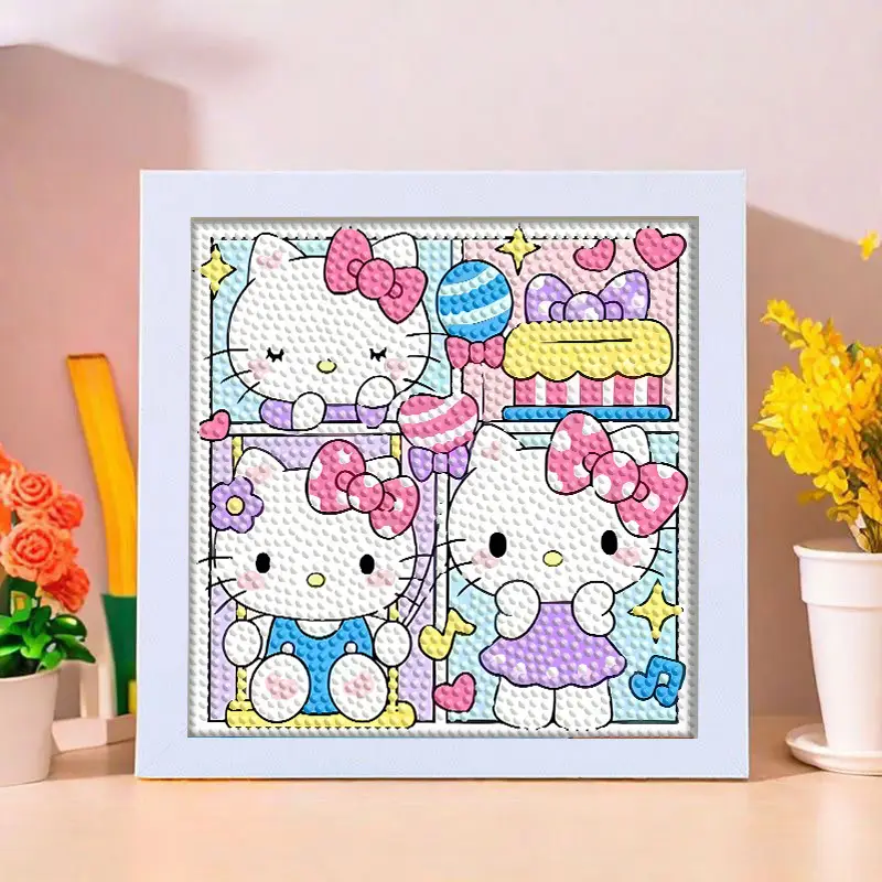 Star People Diamond Painting DIY Handmade Material Package Kidsren's Cartoon Cute Educational Decorative Ornaments with Photo Frame