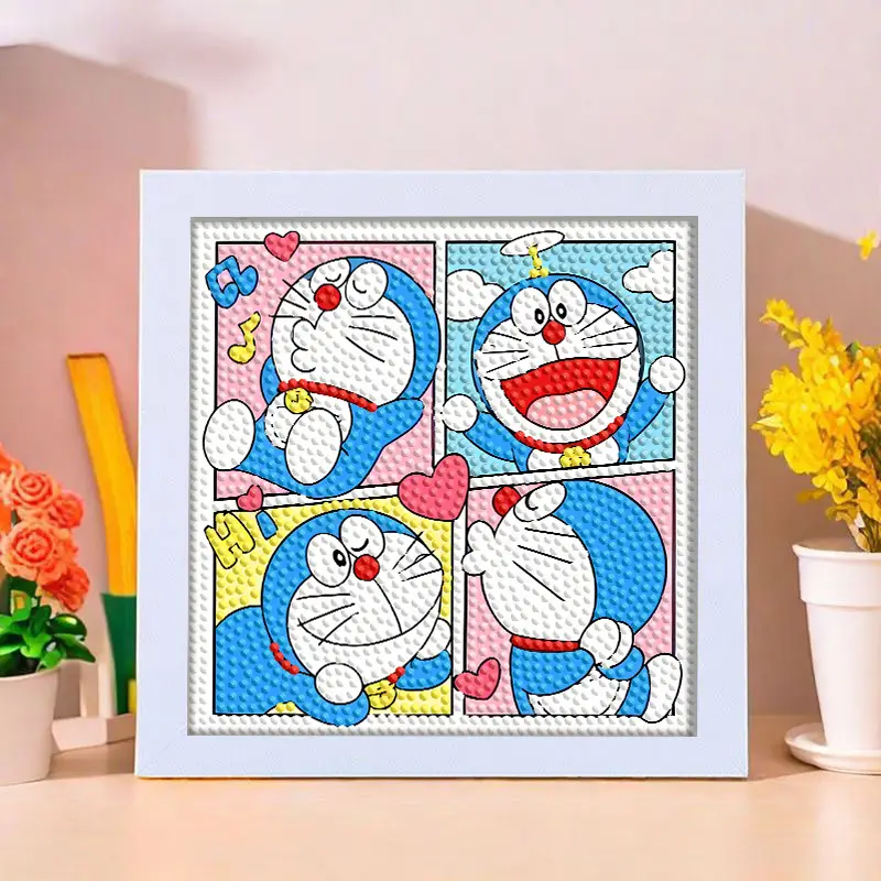 Star People Diamond Painting DIY Handmade Material Package Kidsren's Cartoon Cute Educational Decorative Ornaments with Photo Frame