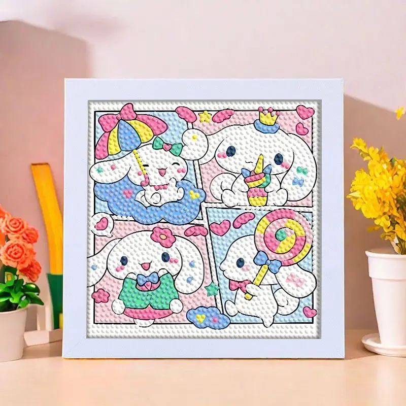 Star People Diamond Painting DIY Handmade Material Package Kidsren's Cartoon Cute Educational Decorative Ornaments with Photo Frame