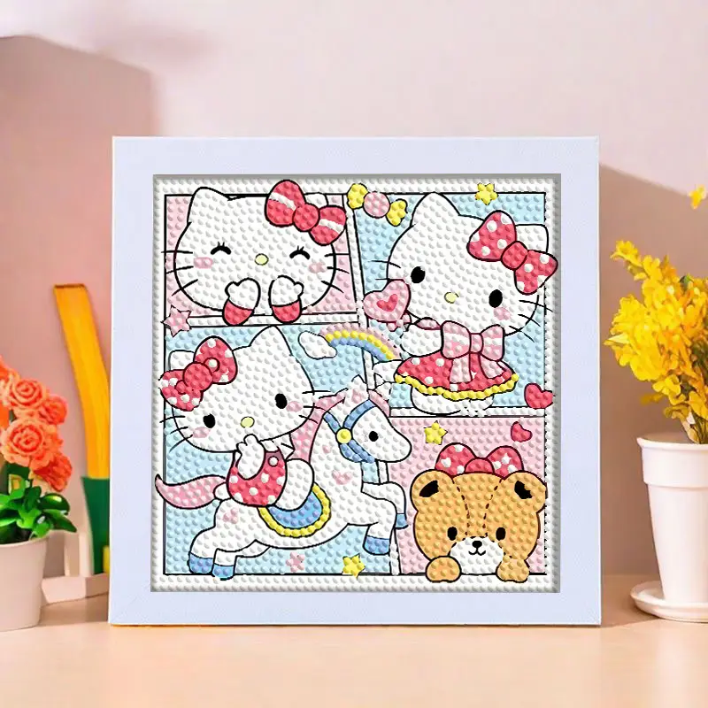 Star People Diamond Painting DIY Handmade Material Package Kidsren's Cartoon Cute Educational Decorative Ornaments with Photo Frame