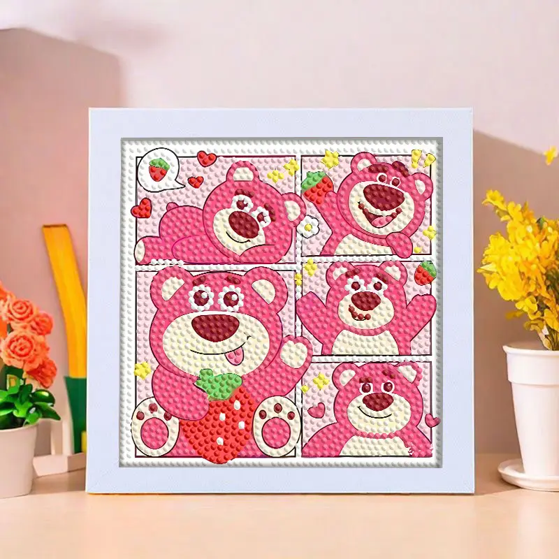 Star People Diamond Painting DIY Handmade Material Package Kidsren's Cartoon Cute Educational Decorative Ornaments with Photo Frame