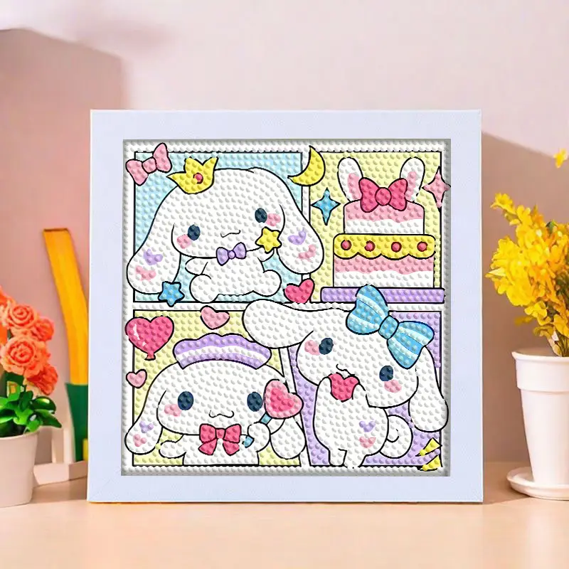 Star People Diamond Painting DIY Handmade Material Package Kidsren's Cartoon Cute Educational Decorative Ornaments with Photo Frame