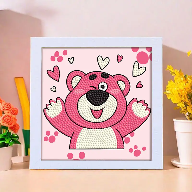 Star People Diamond Painting DIY Handmade Material Package Kidsren's Cartoon Cute Educational Decorative Ornaments with Photo Frame