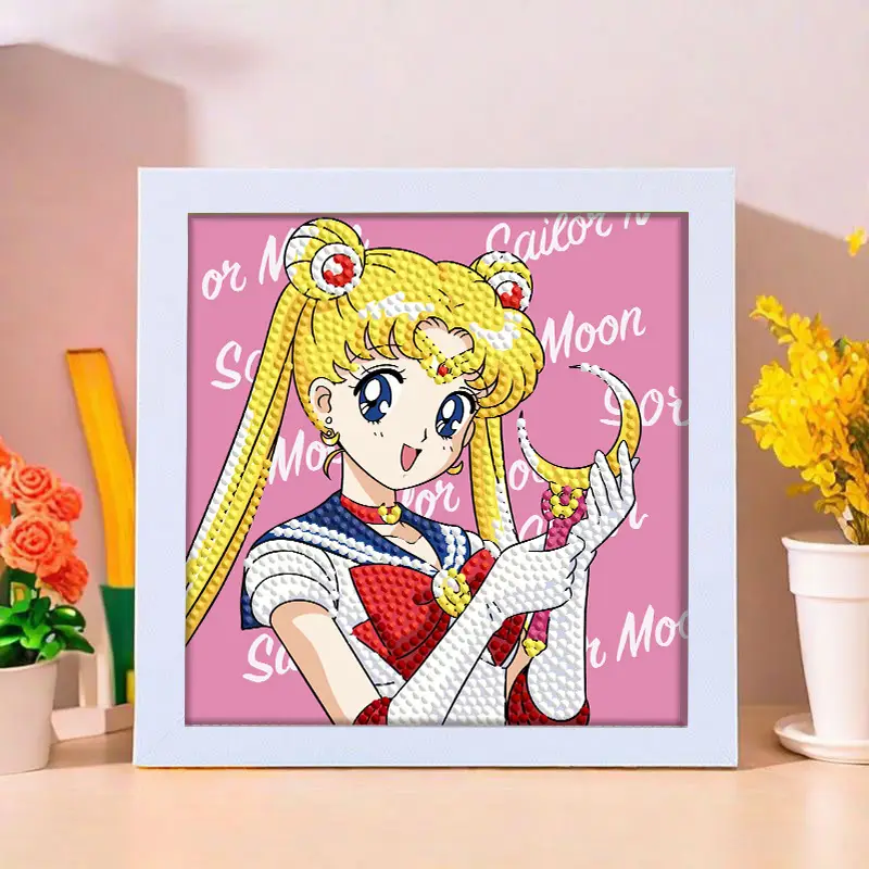 Star People Diamond Painting DIY Handmade Material Package Kidsren's Cartoon Cute Educational Decorative Ornaments with Photo Frame