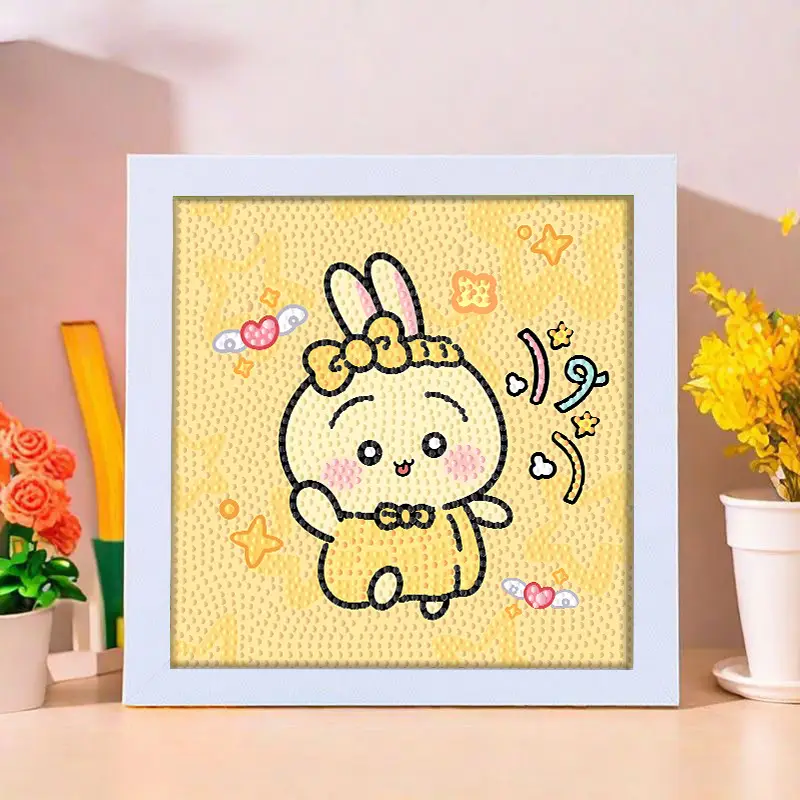 Star People Diamond Painting DIY Handmade Material Package Kidsren's Cartoon Cute Educational Decorative Ornaments with Photo Frame