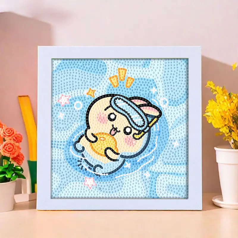 Star People Diamond Painting DIY Handmade Material Package Kidsren's Cartoon Cute Educational Decorative Ornaments with Photo Frame