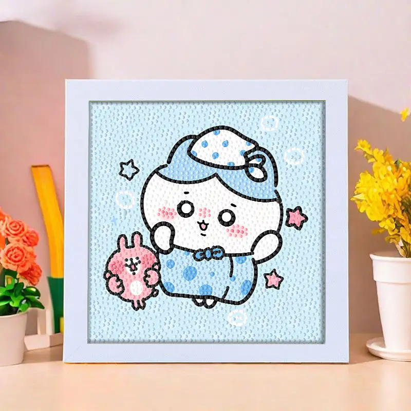 Star People Diamond Painting DIY Handmade Material Package Kidsren's Cartoon Cute Educational Decorative Ornaments with Photo Frame