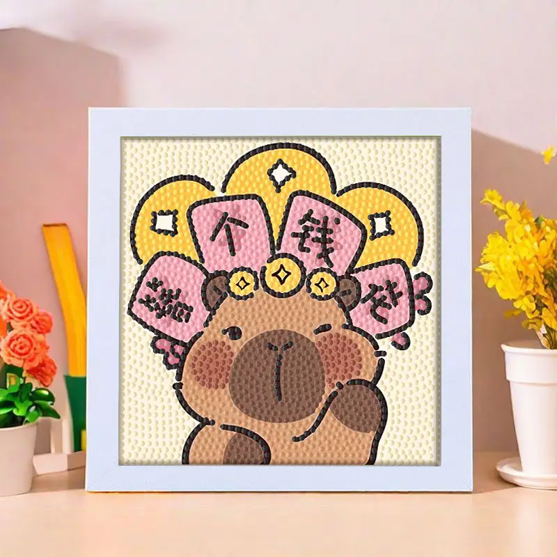 Star People Diamond Painting DIY Handmade Material Package Kidsren's Cartoon Cute Educational Decorative Ornaments with Photo Frame