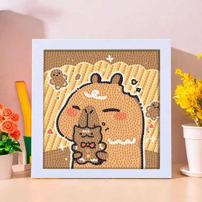 Star People Diamond Painting DIY Handmade Material Package Kidsren's Cartoon Cute Educational Decorative Ornaments with Photo Frame