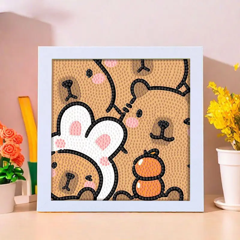 Star People Diamond Painting DIY Handmade Material Package Kidsren's Cartoon Cute Educational Decorative Ornaments with Photo Frame