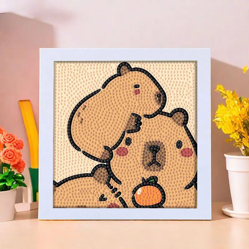 Star People Diamond Painting DIY Handmade Material Package Kidsren's Cartoon Cute Educational Decorative Ornaments with Photo Frame